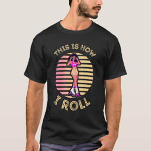 Camiseta Rtro Sunset Roller Skating Girls Afro Isto é como