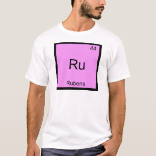 Camiseta Ru - Rubens Funny Chemistry Element Symbol Tee