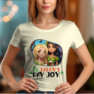 Camiseta Rua, alegria do dia de Paddy - Shimmering Shamrock