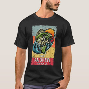 Camiseta Rua Andrew Fisheries Patron Santo do Pescador Cath