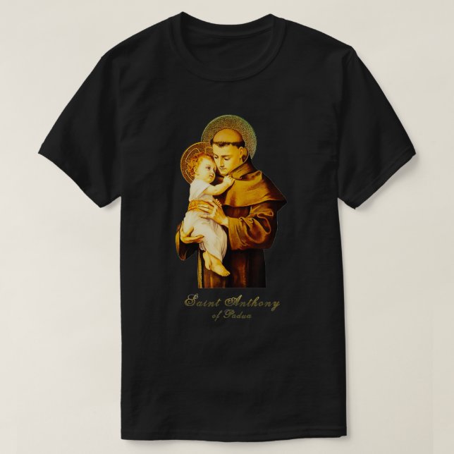 Camiseta Rua Anthony da Pádua Santo católica (Frente do Design)
