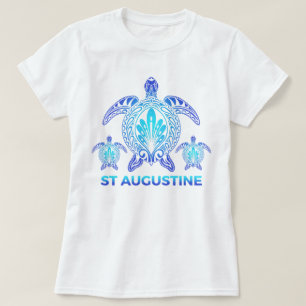 Camiseta Rua Augustine Florida Ocean Turtle Souvenirs
