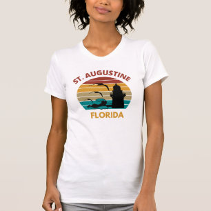 Camiseta Rua Augustine Florida Retro Sunset Design