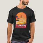 Camiseta Rua Augustine Florida Viagem Art Vintage<br><div class="desc">Rua de arte vetorial de Augustine. Rua. Augustine é uma cidade na costa nordeste da Flórida. Diz ser a cidade mais velha dos EUA.</div>