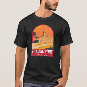 Camiseta Rua Augustine Florida Viagem Art Vintage