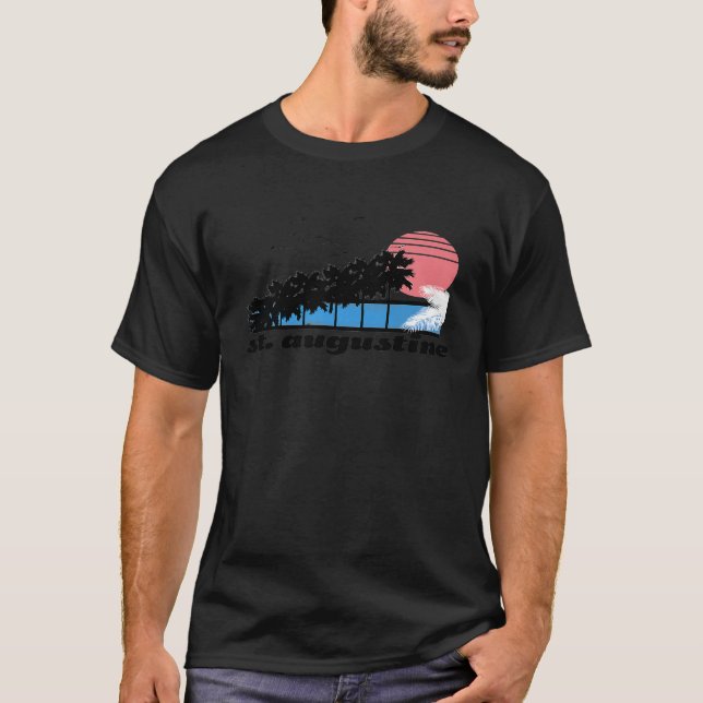 Camiseta Rua Augustine Palm tree surf (Frente)