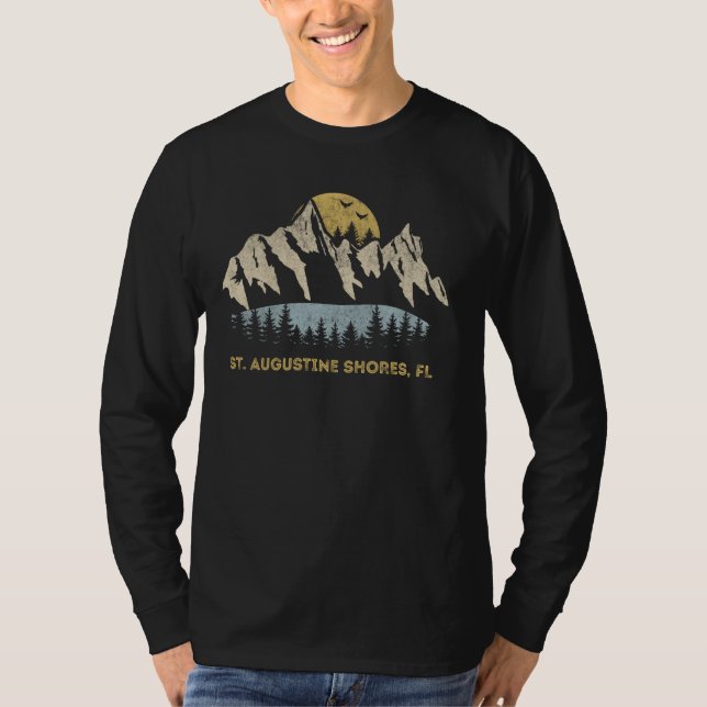 Camiseta Rua: Augustine Shores Florida Mountain Sunset (Frente)
