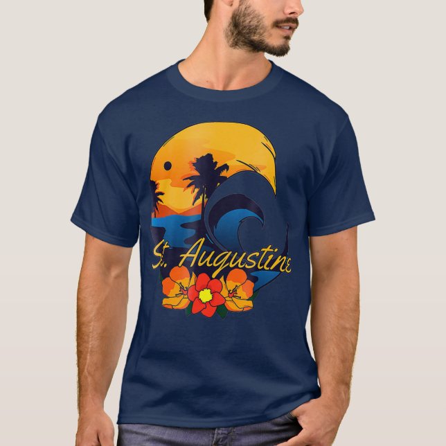 Camiseta Rua Augustine Viagem Souvenir Gift (Frente)
