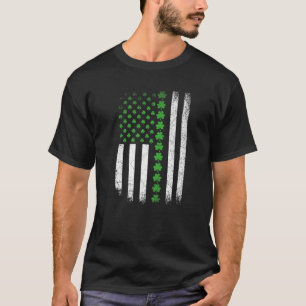 Camiseta Rua: Bandeira Americana Dia de Patrick Irlanda Vin