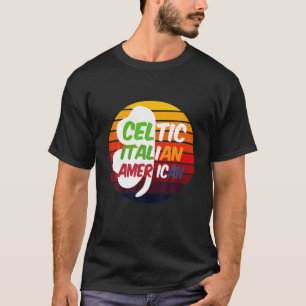 Camiseta Rua: Bandeira italiana irlandesa de Patrick (itali