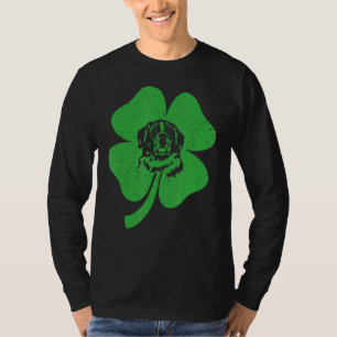 Camiseta Rua Bernard Dog Irish Green Shamrock C St Patricks
