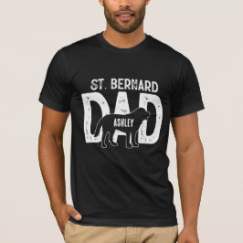 Camiseta Rua Bernard Dog Pai Puppy Pai