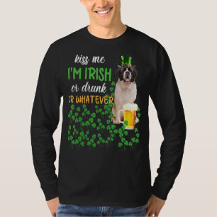 Camiseta Rua Bernard me beije, sou irlandês, Bebado ou qual