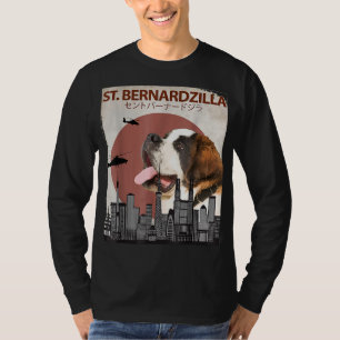 Camiseta Rua Bernardzilla Funny Santo Bernard Dog Lovers Su