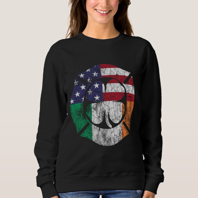 Camiseta Rua. Bombeiro irlandês do Dia de Patrick (Frente)