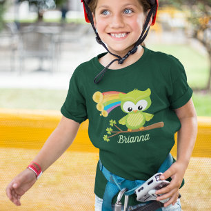 Camiseta Rua Bonita, Coruja do Dia de Patrício, Garota Irla