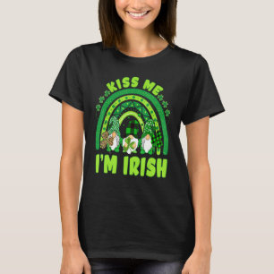 Camiseta Rua bonita do dia do Patrick Leprechaun me beija