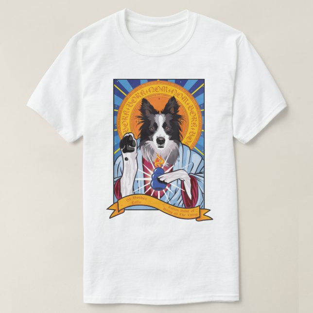 Camiseta Rua. Border Collie (Frente do Design)
