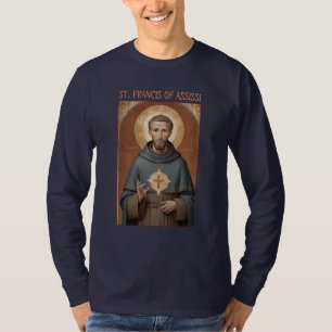 Camiseta Rua Católica Romana. Francis Gift Assissi