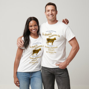 Camiseta Rua Charles Illinois DAIRY COW MILK CREAM 1899