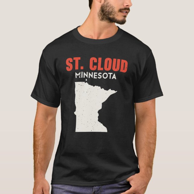 Camiseta Rua: Cloud Minnesota State America Viagem Minne (Frente)