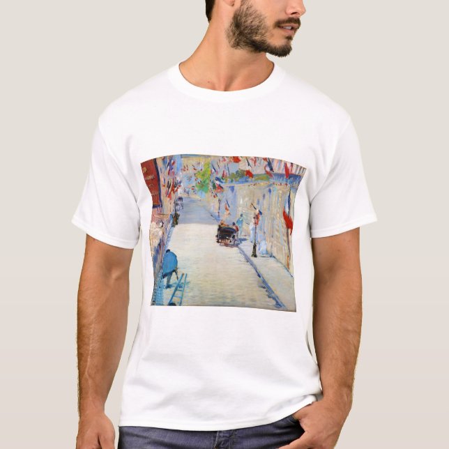 Camiseta Rua com Bandeiras Francesas, Manet (Frente)