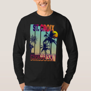 Camiseta Rua Croix Retro Vintage Style Palm Tree