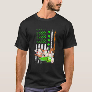 Camiseta Rua da Bola de boliche da bandeira irlandesa ameri