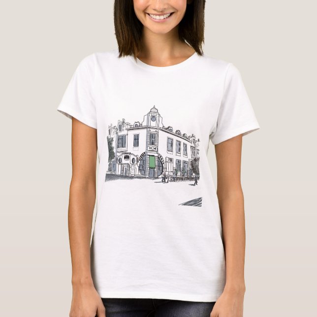 Camiseta rua da cidade antiga (Frente)