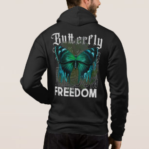 Camiseta Rua da Liberdade de Borboleta Estilo Streetwear De