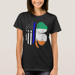 Camiseta Rua da Polícia de Bandeira da América Irlandesa.