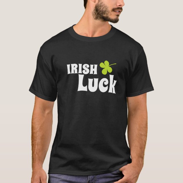 Camiseta Rua da Sorte Irlandesa. Dia de Patrick (Frente)