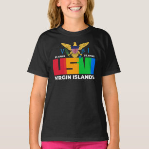 Camiseta RUA das Ilhas Virgens Americanas Croix USVI Crianç
