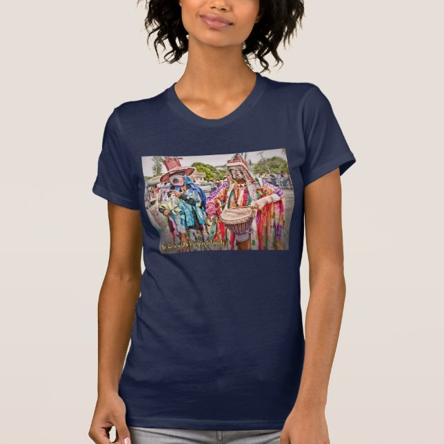 Camiseta RUA das Ilhas Virgens dos EUA. Croix Masqueraders  (Frente)
