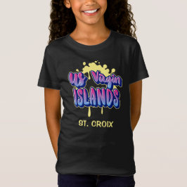 Camiseta RUA das Ilhas Virgens dos EUA. Croix USVI
