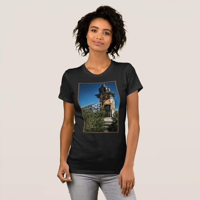 Camiseta RUA das Ilhas Virgens dos EUA. Croix USVI Light Ho (Frente Completa)