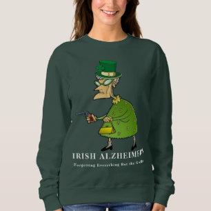 Camiseta Rua de Alzheimer irlandês. Humor no Dia de Patrick