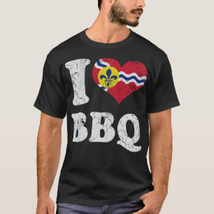 Camiseta Rua de amor Louis Missouri CHURRASCO Barbecue Gril