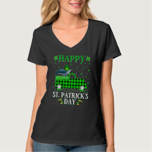 Camiseta Rua de Baleia de Esperma Verde da Xadrez Buffalo