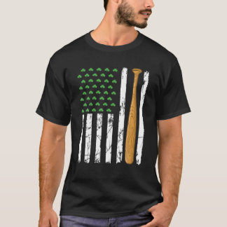 Camiseta Rua de basebol da bandeira americana, D de Patrick