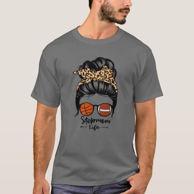 Camiseta Rua de basquete de futebol do Stepman Life Messy B (Frente)