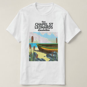 Camiseta rua de capela, poster de férias de Lincolnshire.