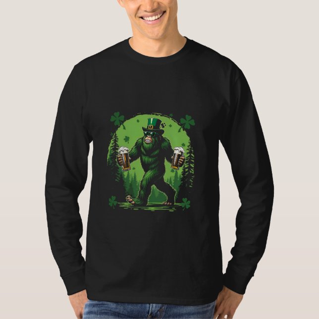 Camiseta Rua de cerveja, grande Comida do dia de Patrick, é (Frente)