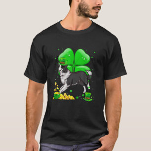 Camiseta Rua de Charm de Collie da Fronteira, Sortudo, Dia 