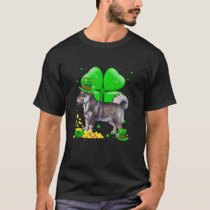 Camiseta Rua de Charme Sortudo do Vallhund sueco. Dia de Pa
