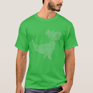 Camiseta Rua de Dia de São Patrício Feliz Cloud T Rex P