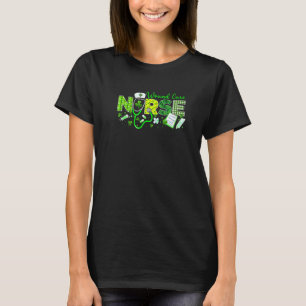 Camiseta Rua de Enfermeira de Wound Care. Dia de Patricks L