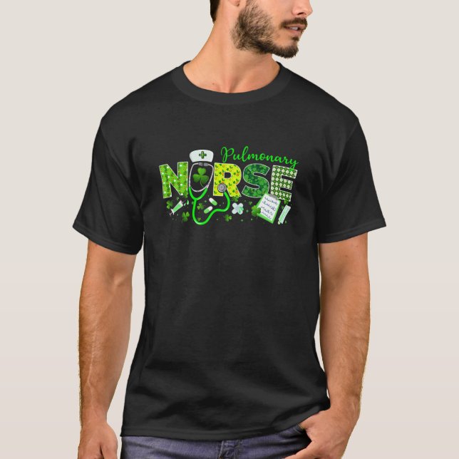 Camiseta Rua de Enfermeira Pulmonar. Dia de Patricks Adora  (Frente)