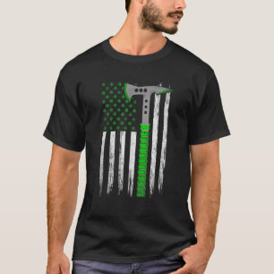 Camiseta Rua de Escalas Americanas de Bandeira em Descanso