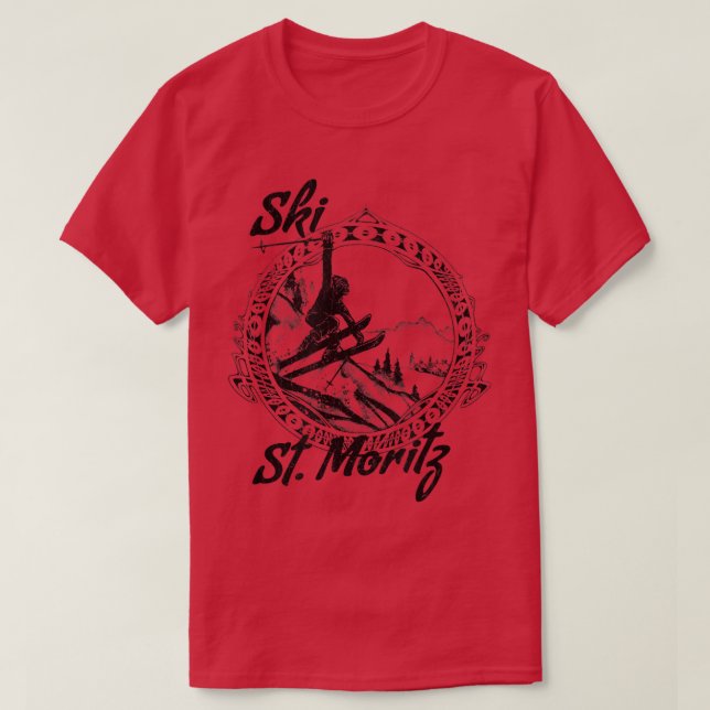 Camiseta Rua de Esqui (Frente do Design)
